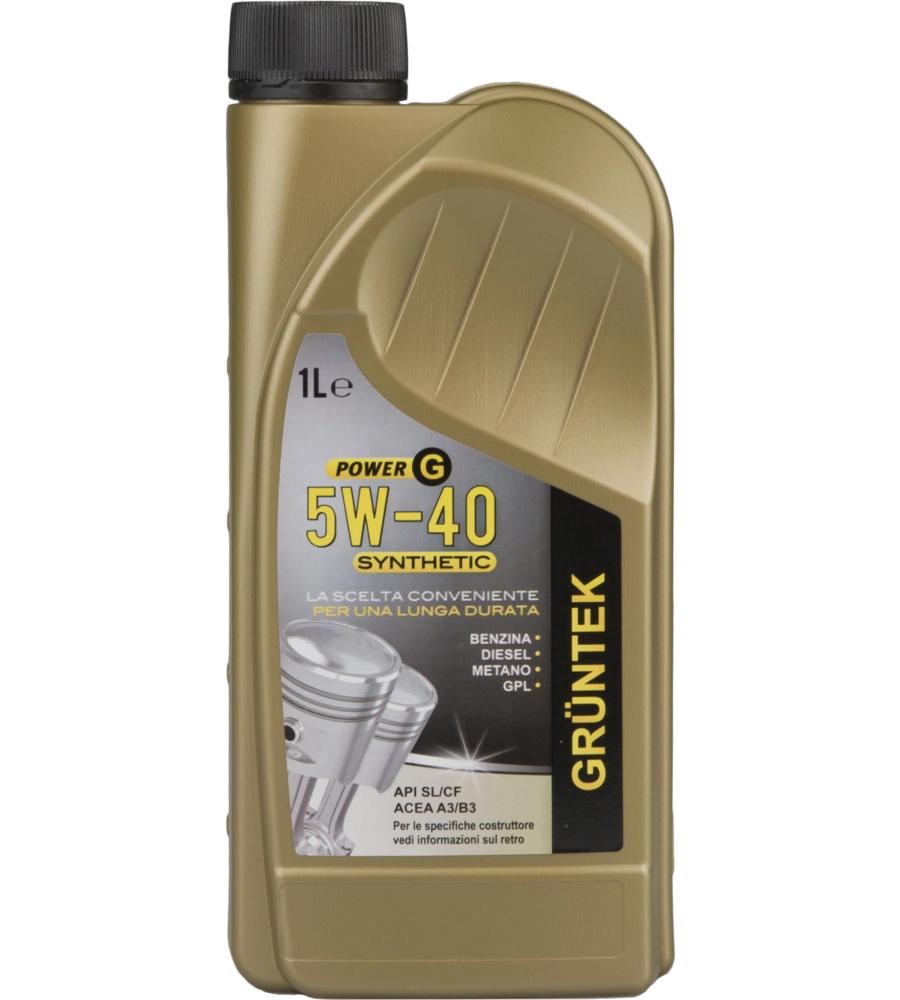 Olio power-g sintetico 1l 5w40 per motori diesel benzina gpl